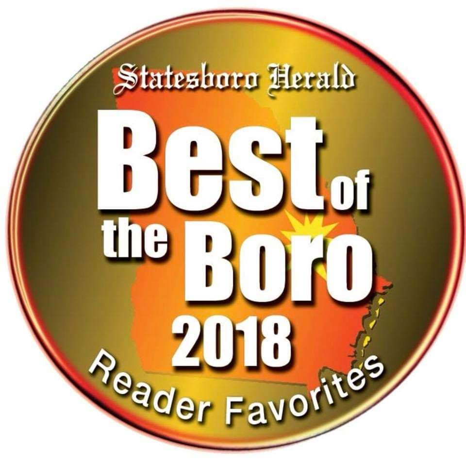 Best of the Boro 2018 award from Statesboro Herald